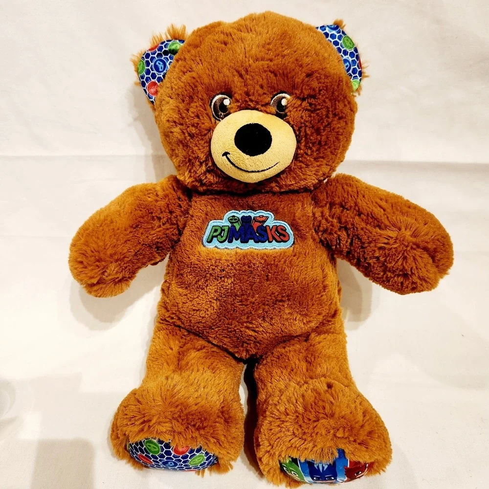Build A Bear PJ Masks 16in Brown Teddy Bear 2021 BABW Plush Sound Not Working
